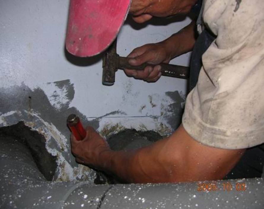 台中裕成-地下室貫穿管滲水工程